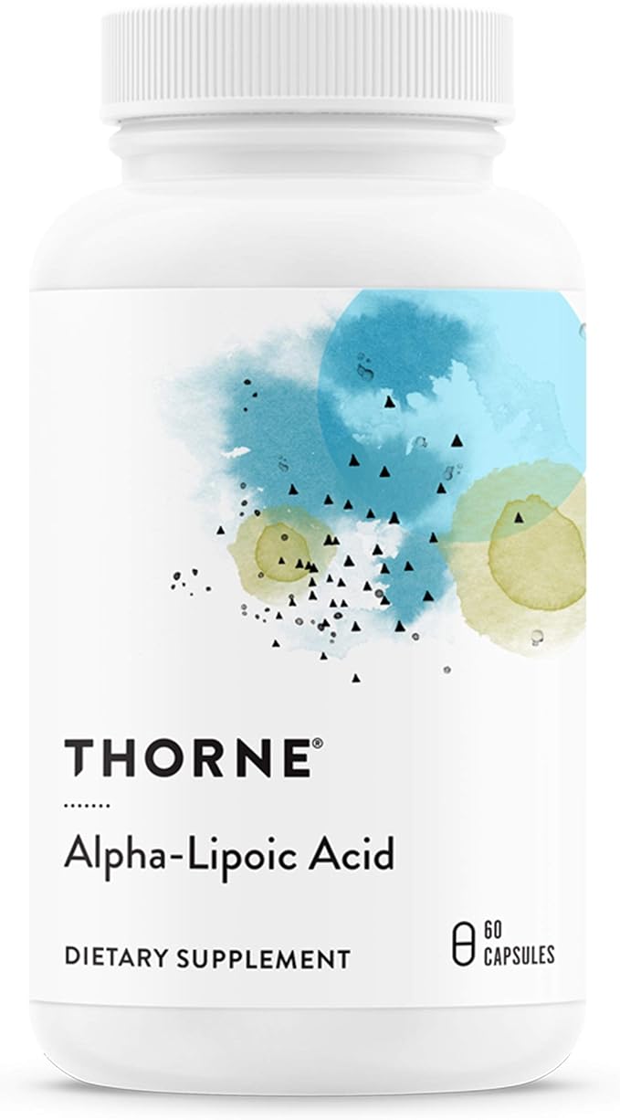 THORNE - Antioxidant Nerve Support Duo - Alpha-Lipoic Acid &amp Acetyl-L-Carnitine Bundle - 60 Servings