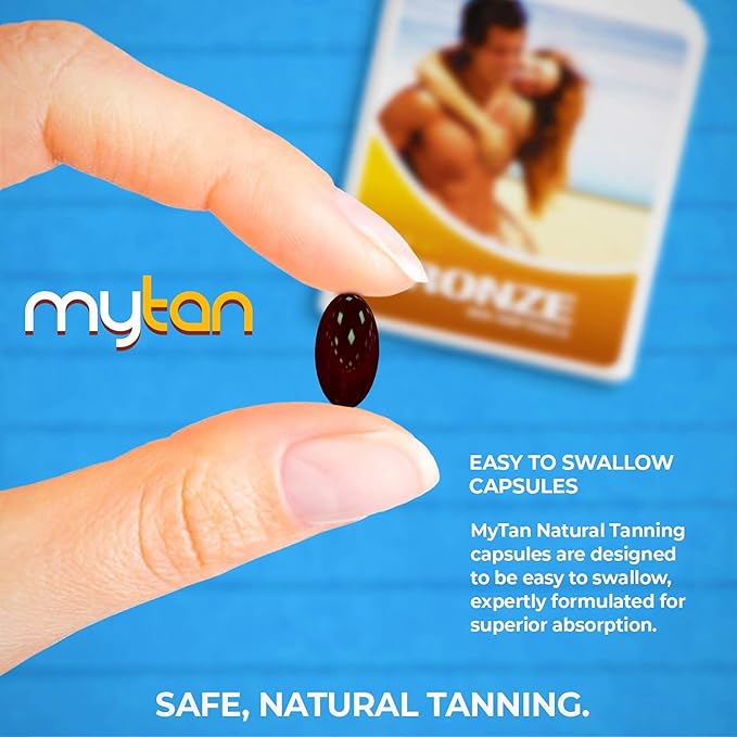 Bronze Tanning Pills | 100 Softgels | Sunless Tan Supplement | with Astaxanthin Lutein Lycopene and More | Over 7-Week Supply