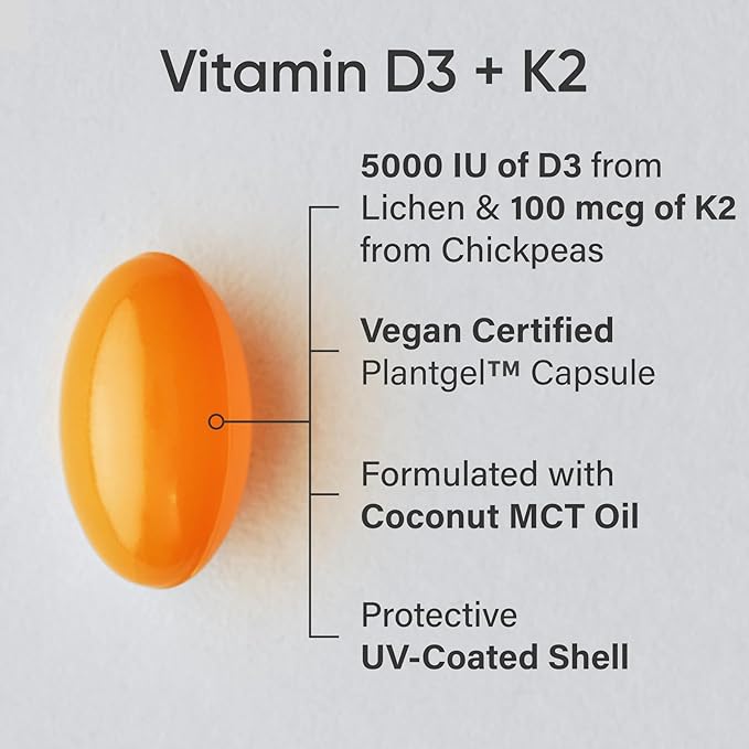 Sports Research® Antioxidant Support Pack w/Triple Strength Vegan Astaxanthin Supplement from Algae Omega-3 Fish Oil 1250mg and Vitamin D3 5000iu &amp Mk7 Vitamin K2 with Coconut MCT Oil