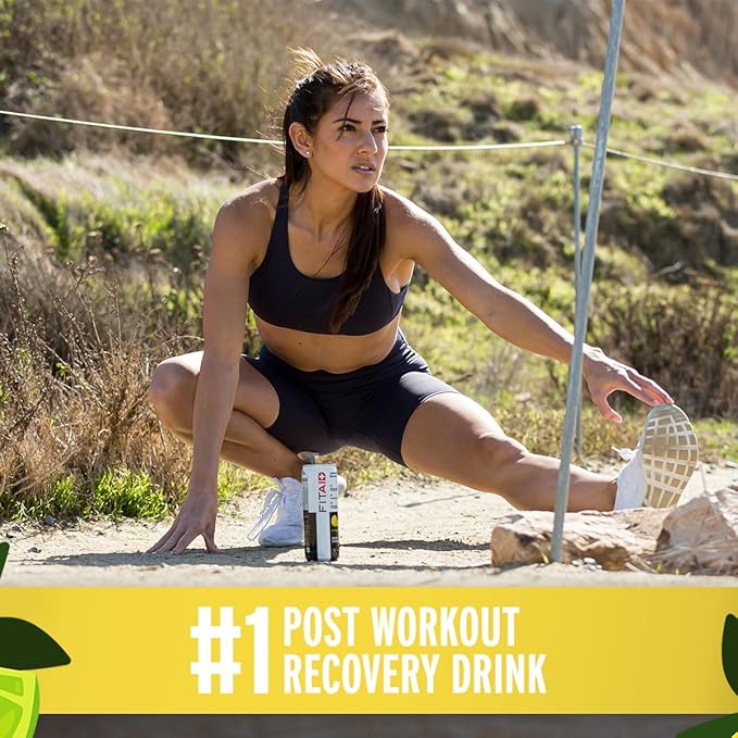 FITAID ZERO Keto-Friendly Number 1 Post-Workout Recovery Drink Contains Zero Sugar BCAAs Glucosamine 5 Calories 12 Fl Oz (Pack of 12)