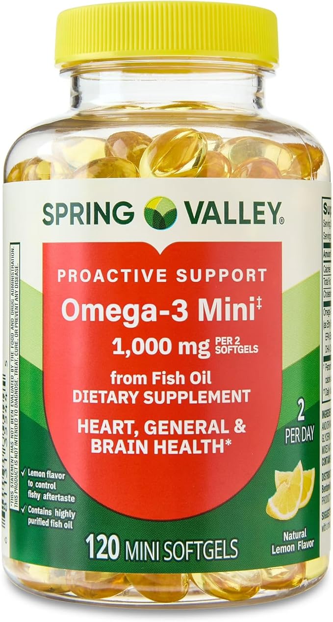Convergence Proactive Support Omega-3 Mini from Fish Oil Dietary Supplement 1000 mg 120 Count