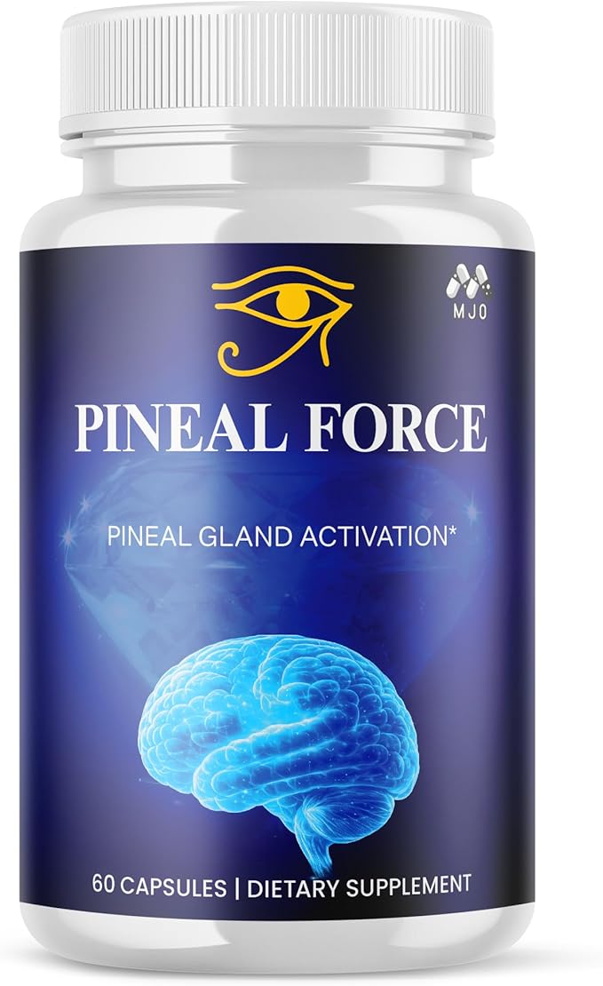 Pineal Force Capsules Official PinealForce Pills with All Natural Ingredients Advanced Overall Health and Wellness Vitamin Supplement Formula for Maximum Strength Multivitamin Support (60 Capsules)