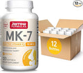 Jarrow Formulas MK-7 90mcg-Bioactive Form of VIT K2-120 Servings(Softgels)-for Bone &amp CV Health-VIT K2 MK-7 Dietary Supp-K2 VIT Supp MK-7-Gluten Free12 Pack