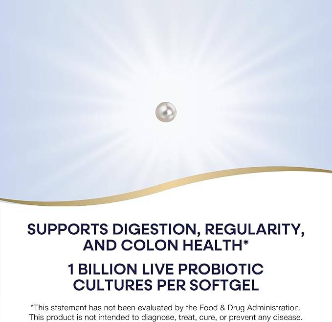 Nature's Way Complete Probiotic PearlsSupports Digestive Balance*1 Billion Live CulturesSupplement for Men and WomenNo Refrigeration Required90 softgels(Pack of 2)