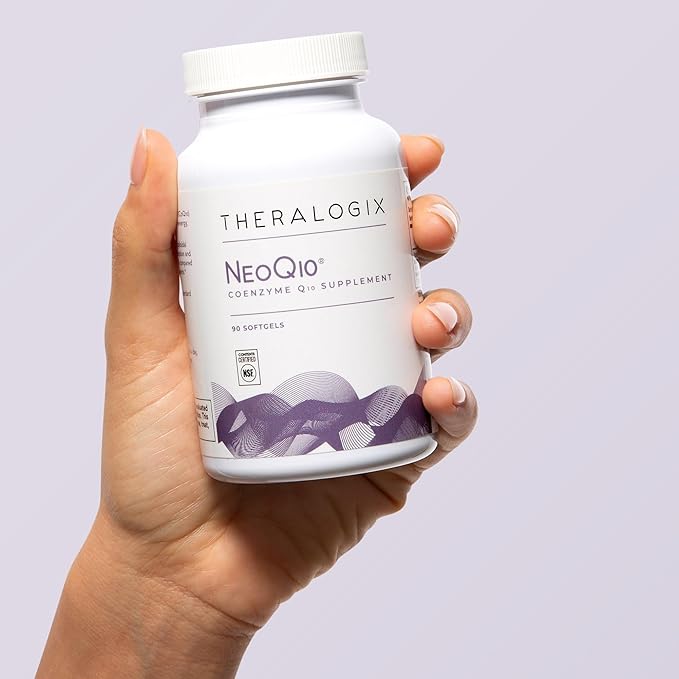 Theralogix NeoQ10 Coenzyme Q10 Supplement - Heart Health &amp Fertility Support - CoQ10 Fertility Supplement for Men &amp Women* - NSF Certified - 90 Softgels (90-Day Supply)