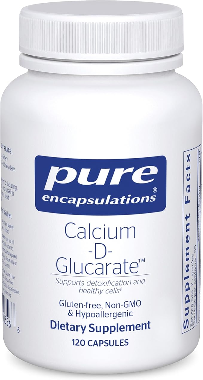Pure Encapsulations Calcium-D-Glucarate | Supplement to Support Cellular Health in the Liver Lungs Breast and Colon* | 120 Capsules