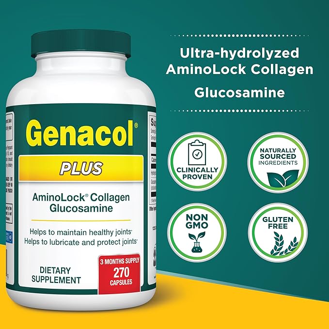 Genacol Glucosamine and Collagen Joint Supplement 270 Capsules