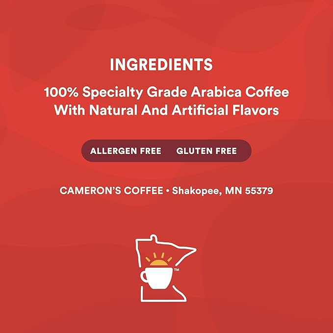 Cameron's Coffee Roasted Ground Coffee Bag Flavored French Vanilla 12 Ounce Pack of 6