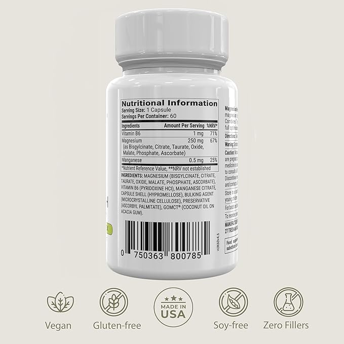 BIOptimizers Magnesium Breakthrough Supplement with 500mg - 7 Forms of Magnesium: Glycinate Malate Citrate and More - Natural Support for Sleep and Cognitive Function -60 Capsules- Calming Vitamins