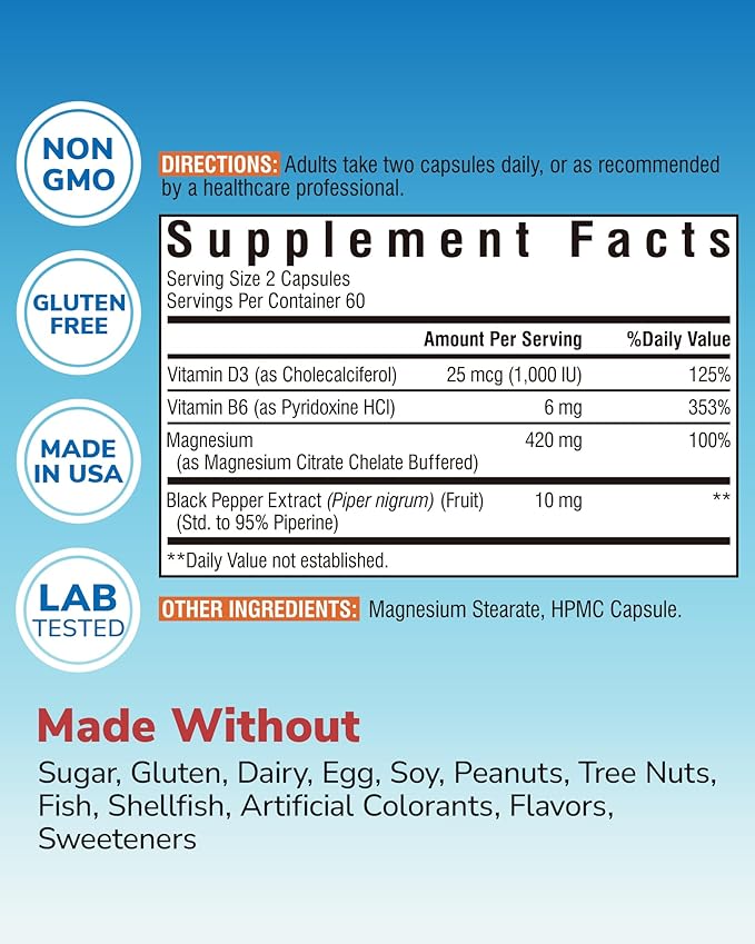 Probiotics for Women 100 Billion CFU 15 Strains 30 Capsules and 120 Capsules Magnesium Citrate 420mg with Vitamin D3 &amp B6