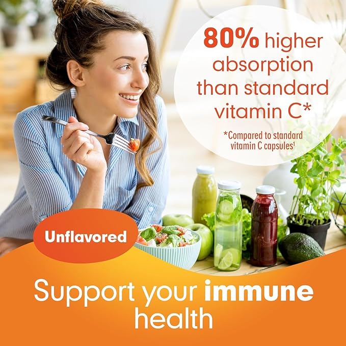 Lipo-Sachets Liposomal Vitamin C 1000mg Per Serving for Immune and Collagen Support - High Absorption - GMO Free No Added Sugar Vegan - 30 Liposomal Liquid Vitamin C Packets