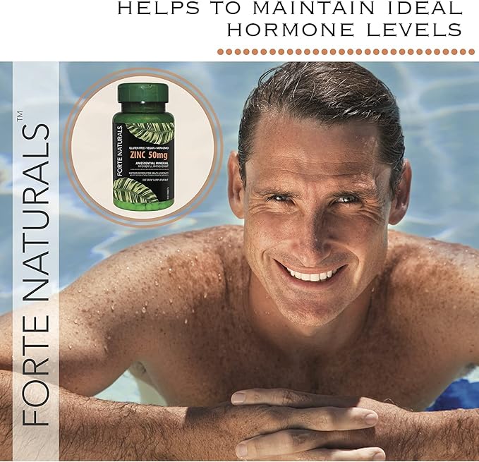 Zinc 50mg (60 Tablets) Specially Formulated for Sensitive Stomach Immune Support Skin &amp Hair Vegan Zinc Supplement Non-GMO Made in USA