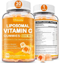 Liposomal Vitamin C Gummies 1000mg for Adults: Vitamin C Chewable Gummy with Zinc Elderberry Vitamins A &amp E