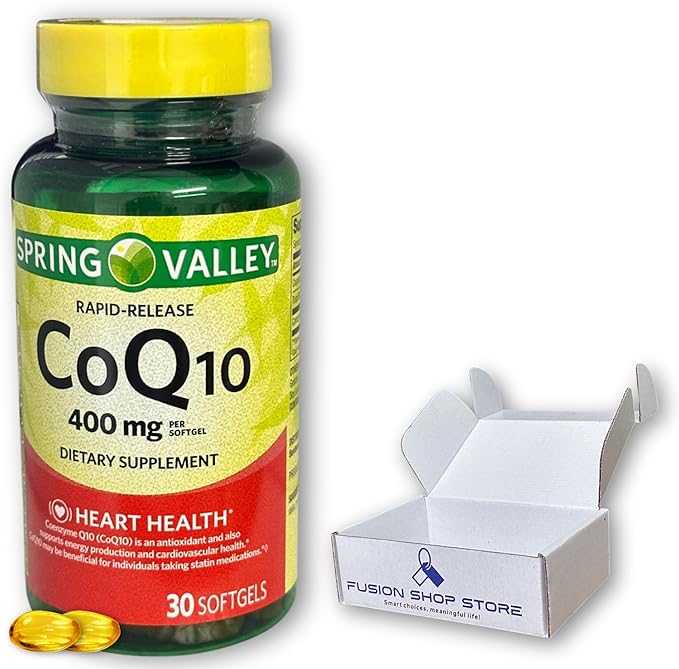 C0q10 400mg- Rapid-Release 30 softgels (Pack of 1) Boxed by Fusion Shop Store