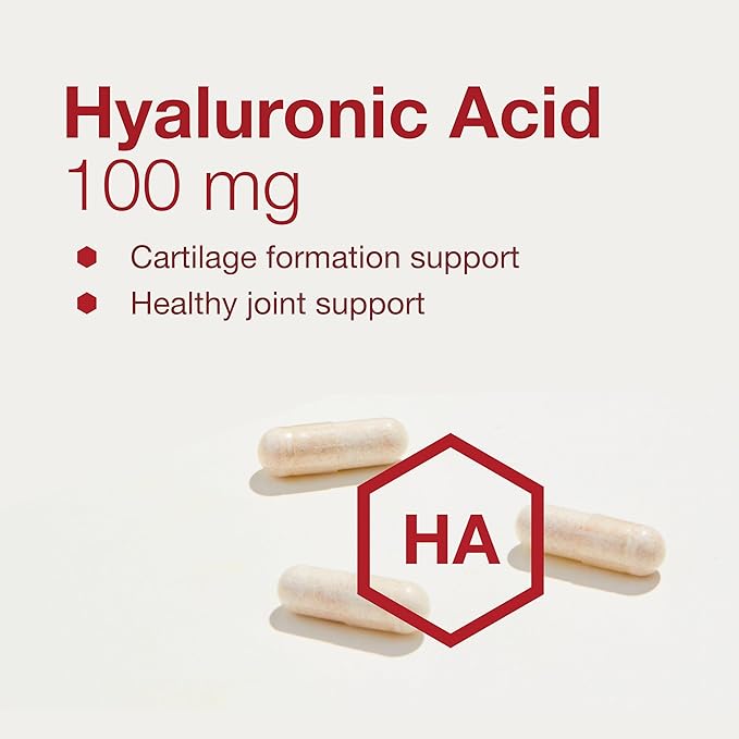 PROTOCOL FOR LIFE BALANCE Hyaluronic Acid - 100mg Hyaluronic Acid - Skin &amp Joint Support - Eye Support Supplement - Non-GMO &amp Kosher - 60 Veg Caps