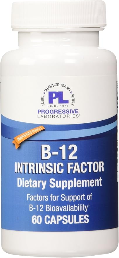Progressive Labs B-12 Intrinsic Factor Supplement 60 Count