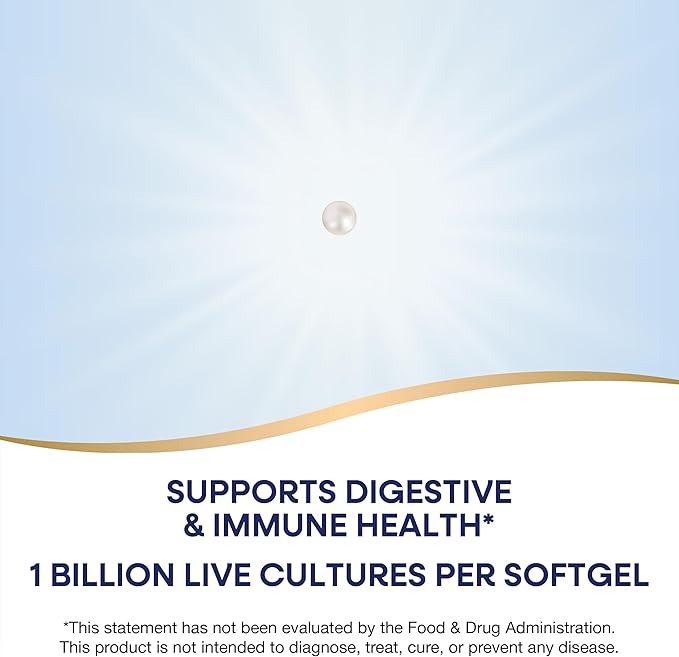 Nature's Way Primadophilus Reuteri Probiotic Pearls for Men and Women Digestive and Immune Health* 1 Billion Culture 4 Probiotic Strains Survives Stomach Acid 60 Softgels