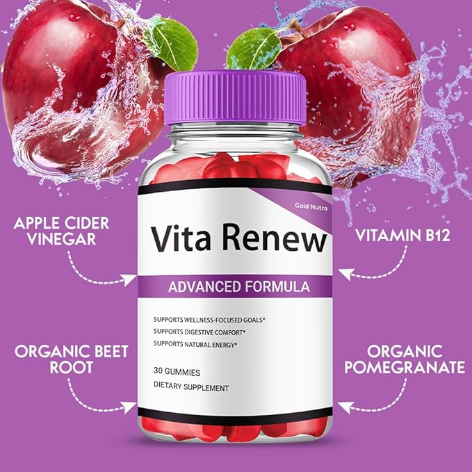 Vita Renew Gummies VitaRenew ACV Gummies Official Advanced Formula Supplement for Men and Women (2)