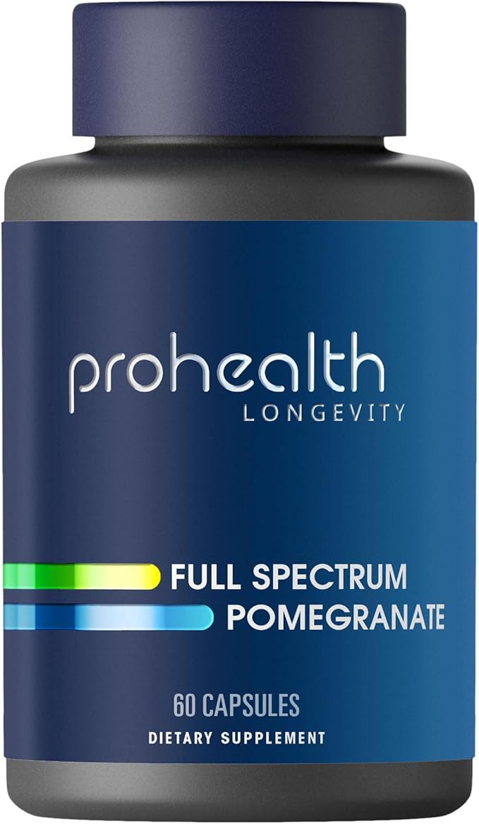 ProHealth Full Spectrum Pomegranate Supplement 60 Capsules Heart Support with Pomegranate Extract&ampPomegranate Juice Powder