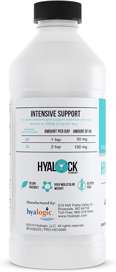 Professionals Series - Hyaluronic Acid Dietary Supplement Whole Body Hydration - 100 mg Ingestible HA Liquid Supplement Odorless Tasteless &amp Preservative Free/Skin &amp Eyes - 10 oz