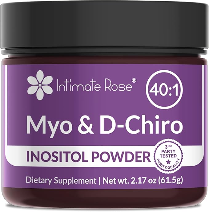 Intimate Rose Inositol Supplement for Women Powder - Myo-inositol &amp D-Chiro Inositol Powder - Hormonal Balance &amp Healthy Ovarian Function Support for Women - Ideal 40:1 Ratio - Made in USA