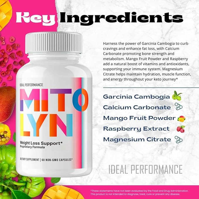 Mitolyn Weight Loss Pills Mitolyn Reviews Advanced Formula - Mitolyn Capsules Dietary Supplement for Maximum Strength All Natural Keto Pills Mitolyn Capsules Mito lyn Pills Reviews (2 Pack)