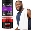 WONDER FAMILY Gym Endurance Bundle - Resveratrol for Heart Support - Creatine Monohydrate Gummies 5g for Muscles - 60 Resveratrol 500MG Softgels 120 Creatine Chewables