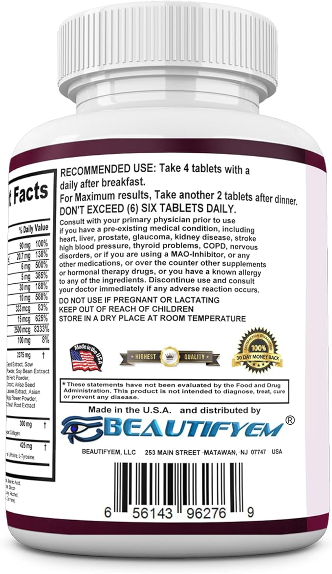 FEMVERRA Women 40+ Beauty &amp Anti-Aging Complex – Collagen Vitamins Amino &amp Herbal Extracts for Skin Elasticity Hormone Balance Curves &amp Energy – Support a Youthful Glow Firm Curves &a
