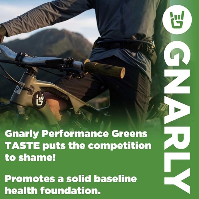Gnarly Nutrition Greens Superfood Powder – Lemon Mint Performance Super Greens Powder – NSF Contents Certified – Organic Probiotics &amp Essential Micronutrients - Lemon Mint 11.64 oz