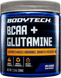 BodyTech BCAA + Glutamine Powder with Vitamin C L Glutamine &amp More Essential Pre Workout or Post Workout Amino Acids for Men &amp Women Unflavored 7.3 Oz 30 Servings