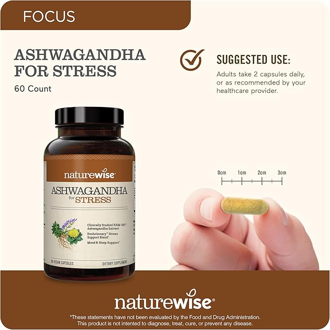 Naturewise [1] NighttimeSlim- Cayenne Green Coffee Bean GABA - 60 Capsules[30-Day Supply] + [1] Ashwagandha for Stress + GABA &amp L-Theanine - 60 Capsules[30-Day Supply]