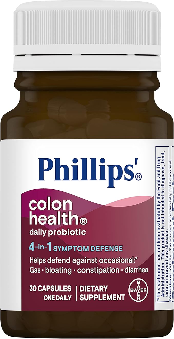Phillips' Colon Health Probiotic Capsules 30 Count Bottle - Pack of 3