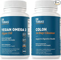 Dr. Tobias Vegan Omega 3 Algae Oil and Colon 14 Day Cleanse for Improved Digestion Gut &amp Immune Support and Overall Health