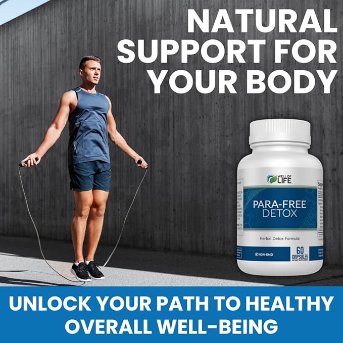 Well of Life para-Free Detox: Immune Support &amp Natural Detox Blend with Zinc Black Walnut Wormwood Goldenseal Cranberry &amp Garlic. Synergistic Formula for Overall Wellness: 90 V Capsules