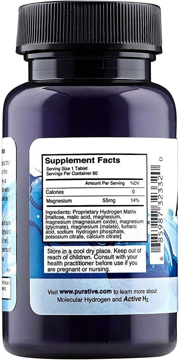 Active H2 Ultra+ Hydrogen Water Tablet - Optimize Health Support Immunity and Balance Antioxidants with Benefits of Molecular Hydrogen 120 Servings