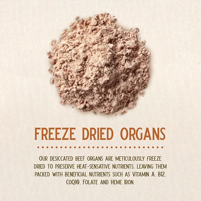 Brain Mood Capsules Beef Organ Supplement 1750mg Per Serving | 30 Servings Nutrient Dense Formula Non GMO No Fillers Made in USA Dietary Supplement