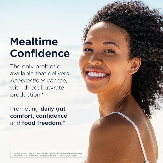 Designs for Health Anaerostipes Probiotic - 1 Billion AFU of Butyrate-Producing Probiotics for Gut Health Support Microbiome Balance and Immune Support - Live Probiotics Gluten Free (30 Capsules)