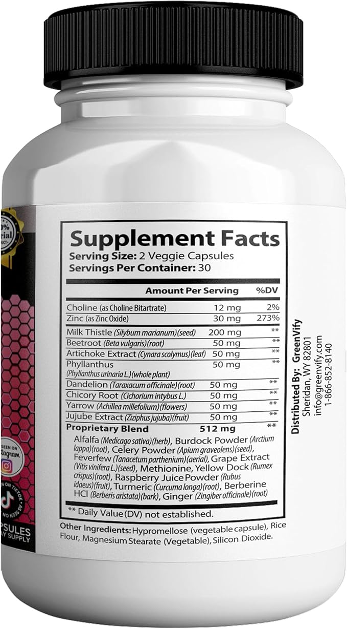 Aristos Trim Max Liver Support Extra Strength 60 Veggie Capsules 30 Servings with Milk Thistle Beetroot Artichoke (5)