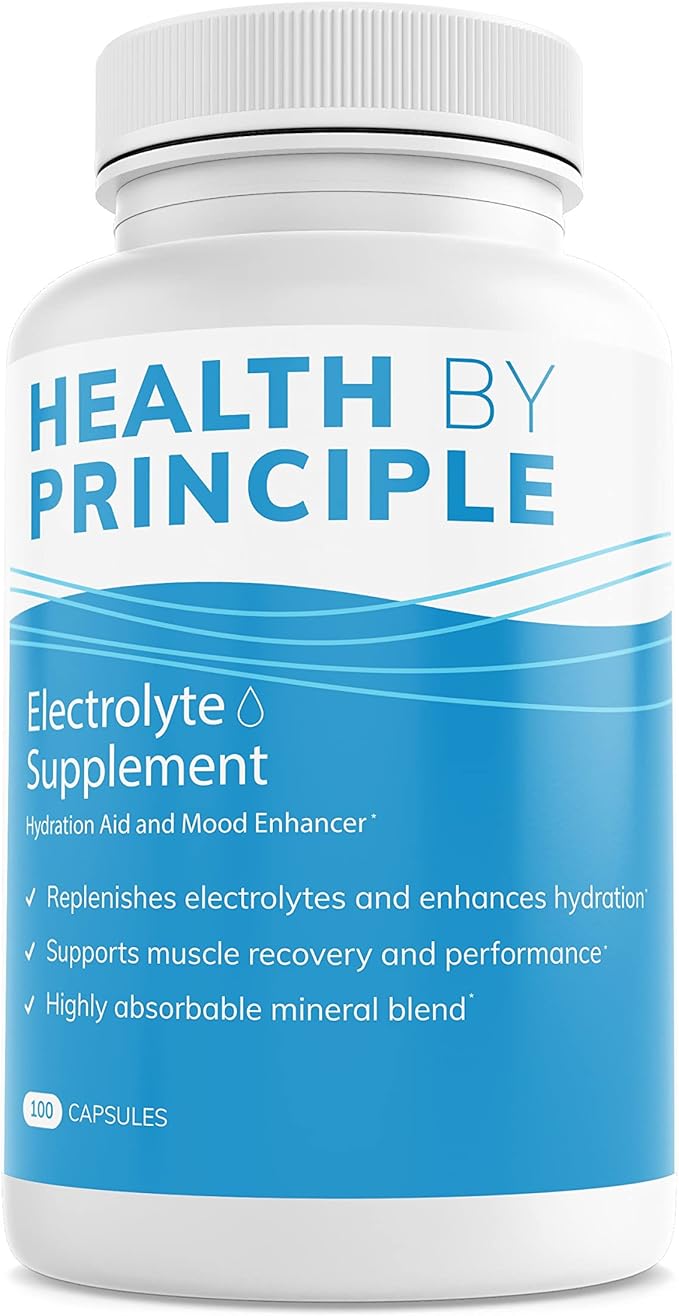 Electrolyte Capsules – Sodium &amp Potassium Hydration Supplement – No Sugar No Sweeteners No Flavoring No Iodine – 100 Vegan Capsules