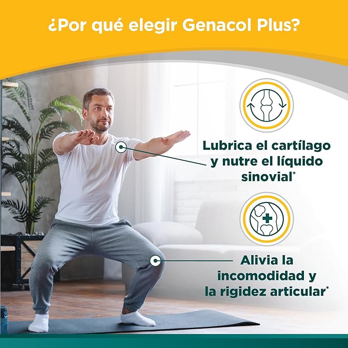 Genacol Plus – Glucosamine and Collagen Supplement Ultra-Hydrolyzed Collagen Peptides Eases Joint Movement Maintains Cartilage 90 Capsules (30-Day Supply)