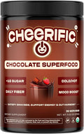 Dark Chocolate Superfood Powder - 17 Organic Superfoods + Prebiotic &amp Probiotics + More - Keto Friendly - Supports Positive Mood Gut Health - Vegan Gluten Free Non-GMO - 30 Day Supply