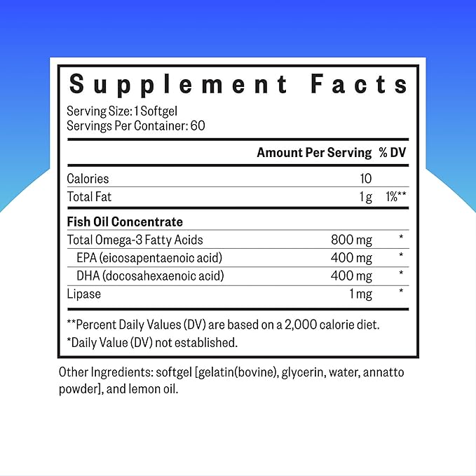 Fish Oil &amp Optimal Electrolyte Sticks Lemonade—Omega-3 for Heart Brain &amp Joints with Lemonade Electrolyte Stick Packs (60/30 Servings)