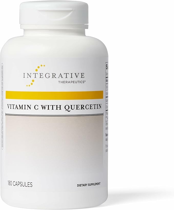 Integrative Therapeutics Vitamin C with Quercetin - Vitamin C Supplement for Immune Support*- Supports Antioxidant Activity* - Vegan Gluten-Free &amp Dairy-Free - 180 Capsules (90 Servings)