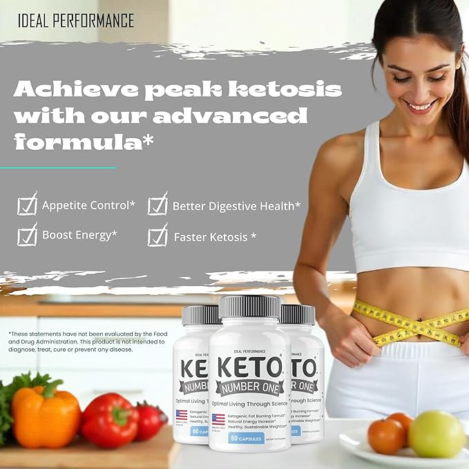Keto Number One Pills KetoNumber One Supplement Pills Overall Health Support All Natural Keto Capsules to Sustain Active Lifestyle and Fitness Goals KetoNumberOne Pastillas Reviews (2 Pack)