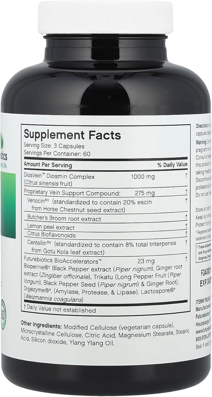 Futurebiotics VeinFactors 180 Vegetarian Capsules