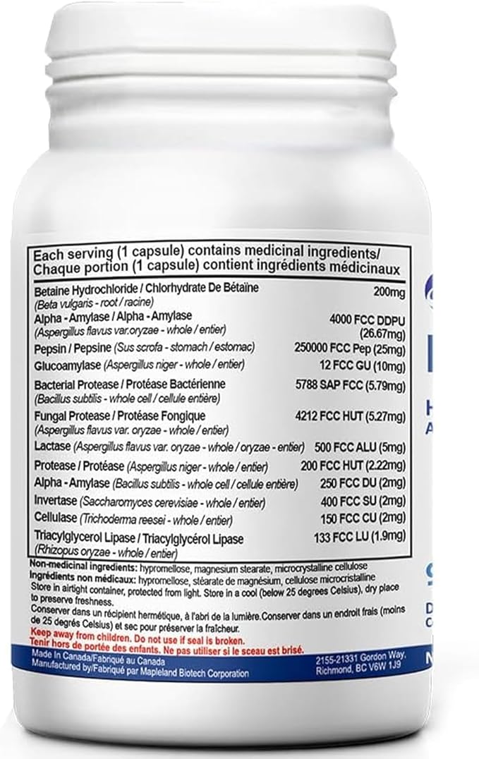 DigestCan - Digestive Enzymes Supplement (120g) Probiotics for Digestive Comfort &amp Gut Health Advanced Enzyme Formula for Men &amp Women Gluten-Free &amp Vegan Friendly - 90 Capsules (Pack of