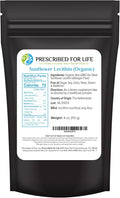 Prescribed For Life Organic Sunflower Lecithin Powder Natural Gluten Free Vegan Non GMO Soy Free Kosher Lecithin Supplement Rich in Choline &amp Essential Fatty Acids (4oz / 113g)