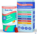 FIRST DAY Multivitamin for Women - Daily Womens Multivitamin Gummies - Vitamin A C D E B12 Magnesium Zinc Biotin – Vegan Gluten Free Womens Vitamins - Hair Growth Skin Energy – 30 Day Supply