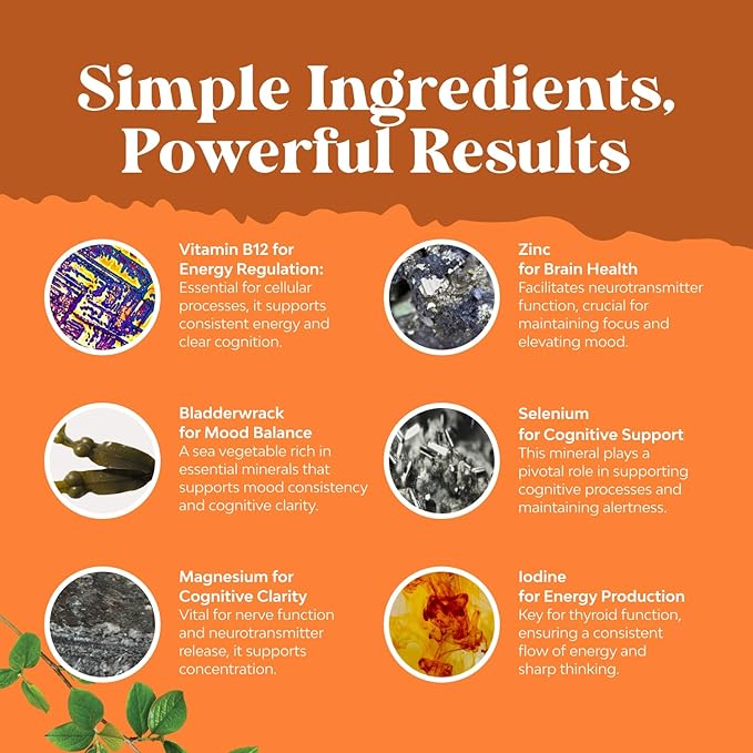 Bundle of Herbal Thyroid Support Complex and High Absorption Magnesium Complex - Mood Enhancer Energy Supplement for Thyroid Health - with Magnesium Oxide for Sleep Stomach Digestion and Mood Support