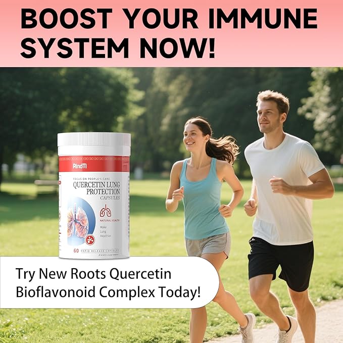 Quercetin with BromelainQuercetin 500mg CapsulesImmune HealthRespiratory Wellness60 Capsules